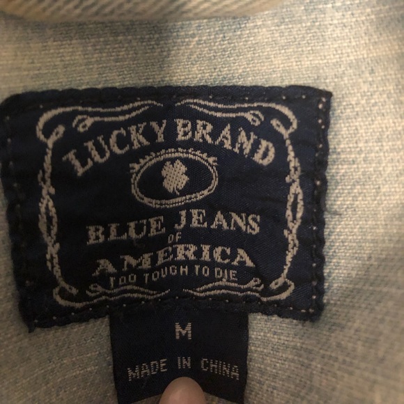 Lucky Brand Jean Jacket - Light Denim - Size Medium - Picture 2 of 3
